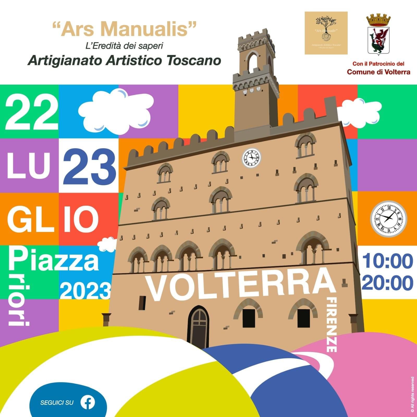 Locandina Ars Manualis 2023 a Volterra
